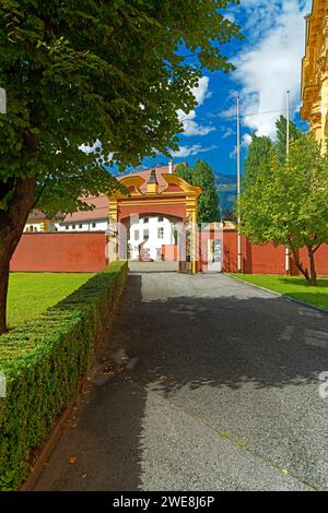 Stift Wilten, Tor zum Klostergarten, Leuthaus Stockfoto