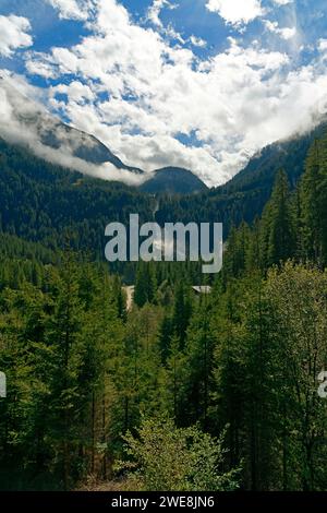 Landschaft, Krimmler Ache, Krimmler Wasserfälle Stockfoto