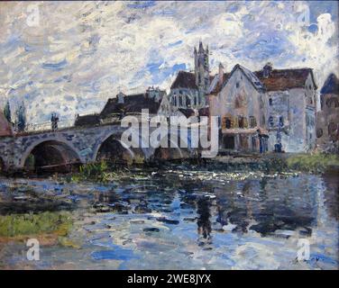 Alfred Sisley (1839–1899): Le Pont de Moret, Effet d’orage Stockfoto