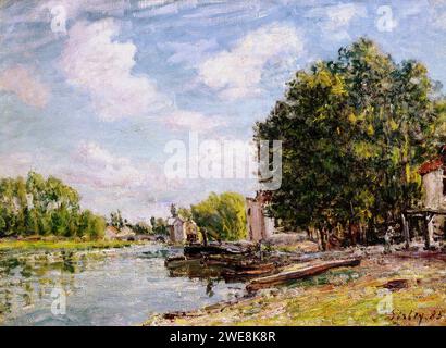 Alfred Sisley (1839-1899) - Moret-sur-Loing Stockfoto