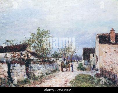 Alfred Sisley (1839-1899) - Rue à Veneux Stockfoto