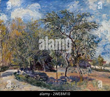 Alfred Sisley (1839-1899) - Un Verger Stockfoto