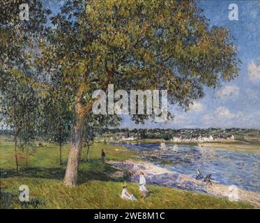 Alfred Sisley (1839-1899) - UN noyer dans la prairie de Thomery Stockfoto
