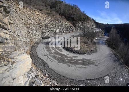 Gap, Fürstentum Monaco. Januar 2024. Während Der Fia-Rallye-Weltmeisterschaft Wrc Rallye Automobile Monte-Carlo 2024 24. Januar Gap France Credit: Independent Photo Agency/Alamy Live News Stockfoto