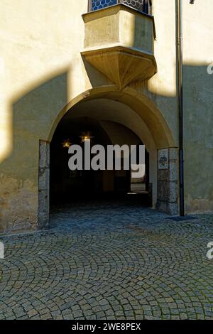 Burg Hasegg, Innenhof Stockfoto