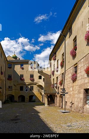 Burg Hasegg, Innenhof Stockfoto