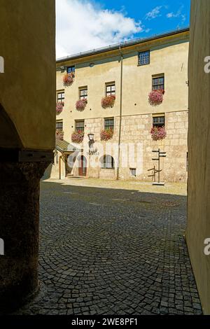 Burg Hasegg, Innenhof Stockfoto