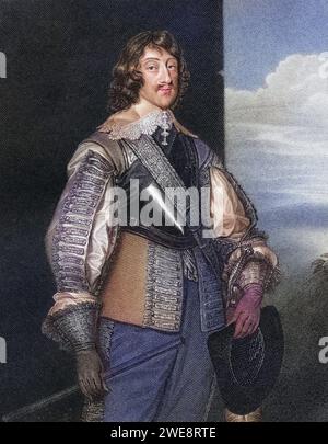 Henry Rich 1. Graf von Holland, 1590-1649. Englischer Höfling. Aus dem Buch Lodges British Portraits, erschienen 1823., Historisch, digital restaurierte Reproduktion von einer Vorlage aus dem 19. Jahrhundert, Datum nicht angegeben Stockfoto