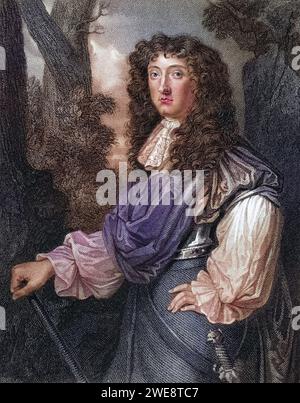 John Graham aus Claverhouse, 1. Vicomte von Dundee, Lord Graham of Claverhouse, 1649-1689. Schottischer Soldat, auch bekannt als Bonnie Dundee. Aus dem Buch Lodges British Portraits, erschienen 1823., Historisch, digital restaurierte Reproduktion von einer Vorlage aus dem 19. Jahrhundert, Datum nicht angegeben Stockfoto