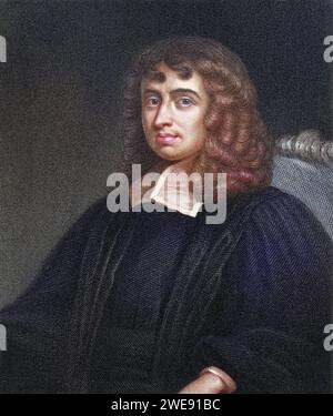 Isaac Barrow 1630-1677. Englischer Altphilologe, Theologe und Mathematiker. Aus dem Buch Galerie der Porträts, veröffentlicht 1833., historisch, digital restaurierte Reproduktion von einer Vorlage aus dem 19. Jahrhundert, Datum nicht angegeben Stockfoto