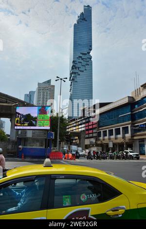 Silom Road Bangkok Thailand Stockfoto