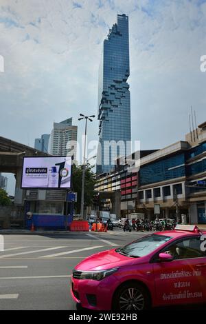 Silom Road Bangkok Thailand Stockfoto