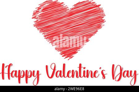 Happy Valentinstag Stock Vektor