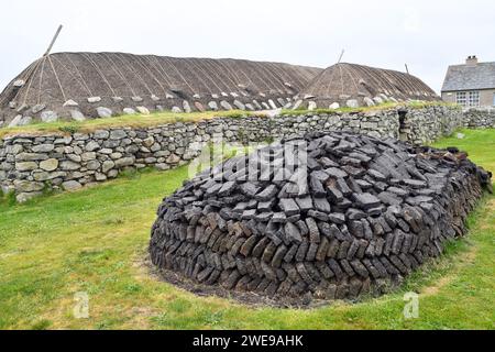 Arnol Blackhouse auf der Isle of Lewis, Äußere Hebriden, Schottland Stockfoto