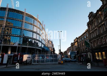 Newcastle upon Tyne: 15. Januar 2024: Pilgrim Street Development im Stadtzentrum von Newcastle Stockfoto