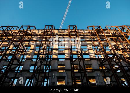 Newcastle upon Tyne: 15. Januar 2024: Pilgrim Street Development im Stadtzentrum von Newcastle Stockfoto