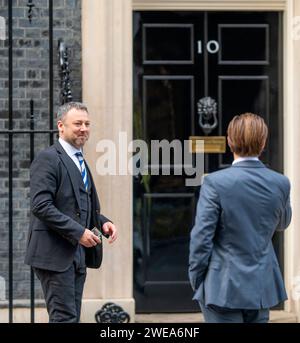 London, Großbritannien. Januar 2024. Brendan Clarke-Smith MP (Con: Bassetlaw) besucht Downing Street Credit: Phil Robinson/Alamy Live News Stockfoto