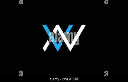 Vektorvorlage für Monogramm-VN-Letter-Logo-Design Stock Vektor