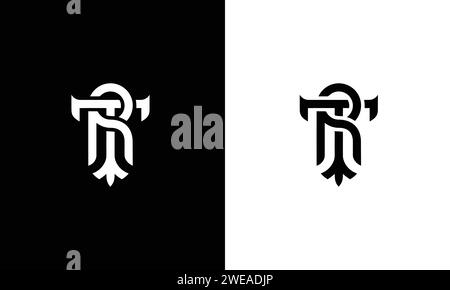 TR RT Letter Logo Design Symbol Vektorsymbol Stock Vektor