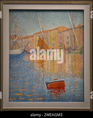 Paris, Frankreich - 08 10 2023: Museum Orsay. Die rote Boje gemalt von Paul Signac Stockfoto