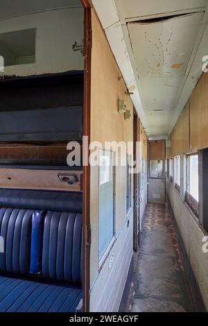 Im Wagen des Passanten im Nairobi Railway Museum, Nairobi, Kenia, Afrika Stockfoto