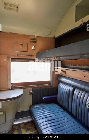 Im Wagen des Passanten im Nairobi Railway Museum, Nairobi, Kenia, Afrika Stockfoto