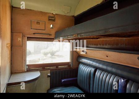 Im Wagen des Passanten im Nairobi Railway Museum, Nairobi, Kenia, Afrika Stockfoto