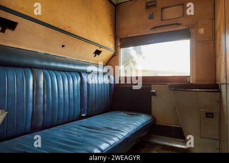 Im Wagen des Passanten im Nairobi Railway Museum, Nairobi, Kenia, Afrika Stockfoto