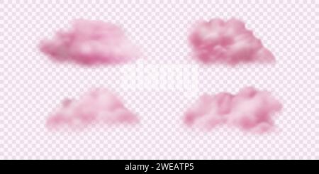 Satz roter holographischer Dichtungen. Vektorentwurzelemente. Stock Vektor