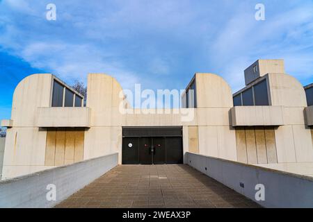 Fundacio Joan Miro, Montjuic, Barcelona, entworfen von Josep Lluís Sert. Stockfoto