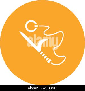 Vektorbild des Symbols Kyoketsu Shoge. Geeignet für Webanwendungen und Druckmedien für mobile Anwendungen. Stock Vektor