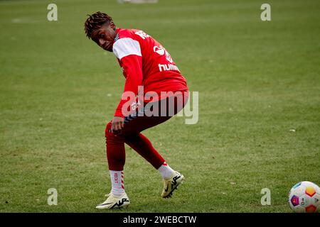 KÖLN, 24. JANUAR 2024: Justin Diehl, Praxis 1. FC Köln in Geissbockheim Stockfoto