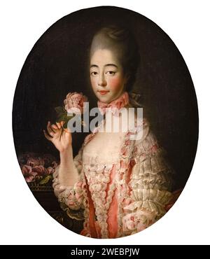 Marie Joséphine, Marie Joséphine von Savoyen (1753–1810) Prinzessin von Frankreich, Marie Joséphine 1772 Gemälde von Francois-Hubert Drouais Stockfoto