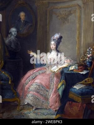 Marie Joséphine von Savoyen (1753–1810) Prinzessin von Frankreich und Gräfin von Provence. Marie Joséphine, Gräfin von Provence, Ehefrau Louis Stanislas, von Jean-Baptiste André Gautier-Dagoty, 1775 Stockfoto