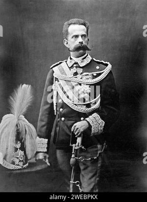 Umberto I. (1844–1900) König von Italien von 1878 bis zu seiner Ermordung 1900. Stockfoto