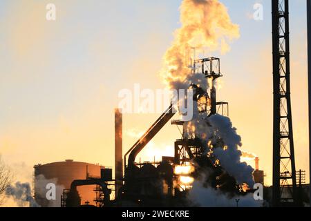 Tata Steel Works Port Talbot Foto Stockfoto