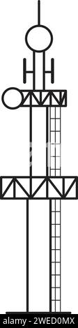 Design-Vorlage für Tower-Symbol-Vektor-Illustration Stock Vektor