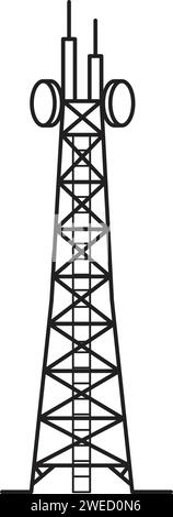 Design-Vorlage für Tower-Symbol-Vektor-Illustration Stock Vektor