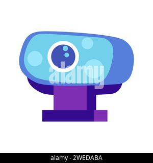 Webcam-Symbol-Vektorillustration in flacher Form Stock Vektor