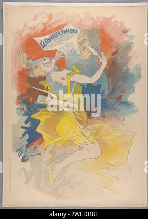 Französische Post, 1891, Jules Chéret, ca. 1891 Poster Stockfoto