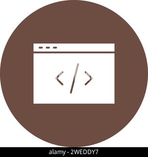 Vektorbild des Codesymbols. Stock Vektor