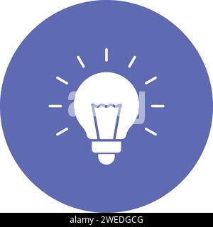 Vektorbild des Glühbirnensymbols. Stock Vektor