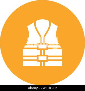 Vektorbild des Symbols „Rettungsweste“. Stock Vektor