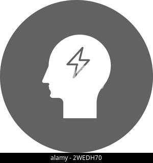Vektorbild des MindPower-Symbols. Stock Vektor