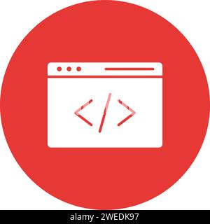 Vektorbild des Programmiersymbols. Stock Vektor