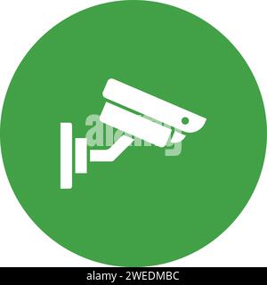 Vektorbild des Symbols der Sicherheitskamera. Stock Vektor