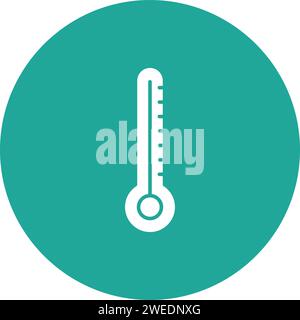 Vektorbild des Symbols des Thermometers. Stock Vektor