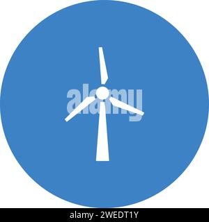 Vektorbild des Symbols Windmühle. Stock Vektor