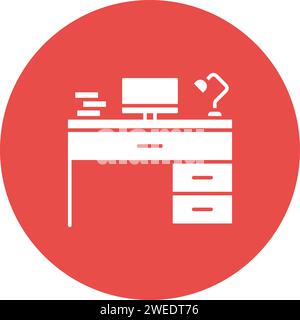Vektorbild des Arbeitsplatzsymbols. Stock Vektor