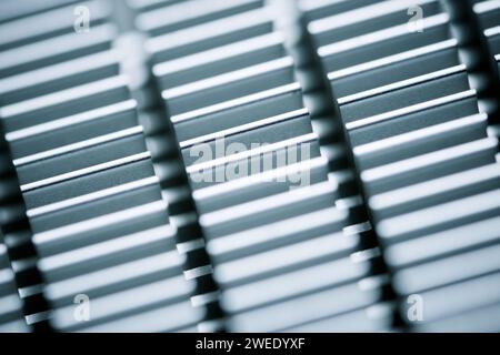 Nahaufnahme eines Kühlkörpers, mit dem die Temperatur eines integrierten Schaltkreises gesenkt wird. Stockfoto